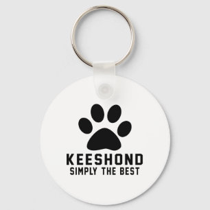 Keeshond enkelt det bäst nyckelring