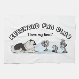 Keeshond Fan Club - Keesie älskar fans Kökshandduk
