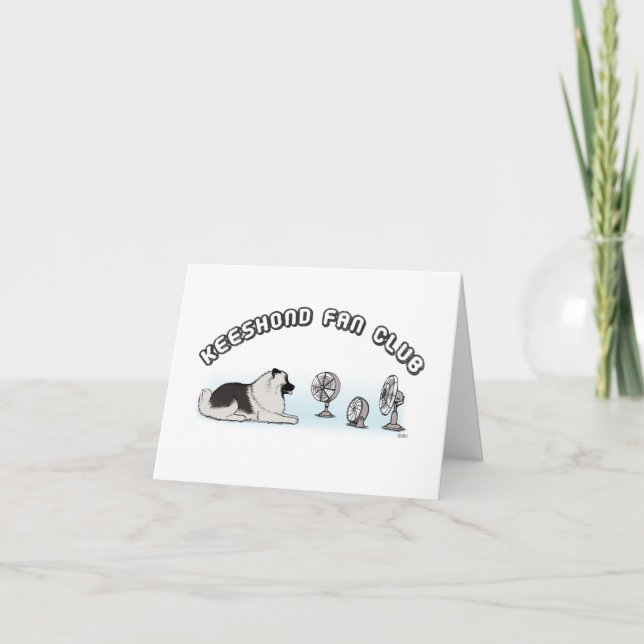 Keeshond Fan Club Kort (Framsida)