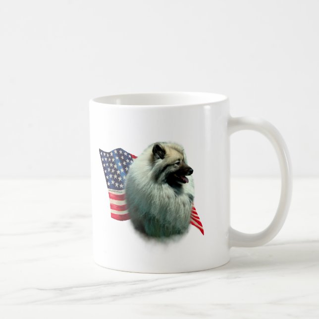 Keeshond Flagga Kaffemugg (Höger)