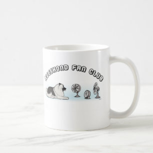 Keeshond Fläkt Klubb Cute Keesie Tecknad hund Kaffemugg