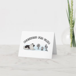 Keeshond Fläkt Klubb Kort