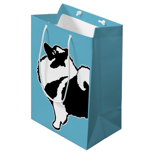 Keeshond Graphics - Cute Original Hund Art (Framsidan Vinklad)