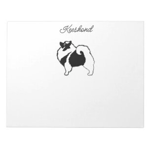 Keeshond Graphics - Cute Original Hund Art Anteckningsblock