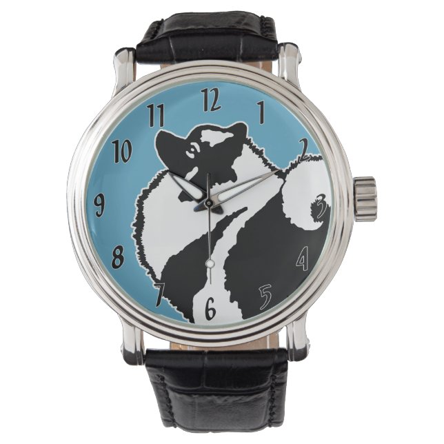 Keeshond Graphics - Cute Original Hund Art Armbandsur (Framsida)