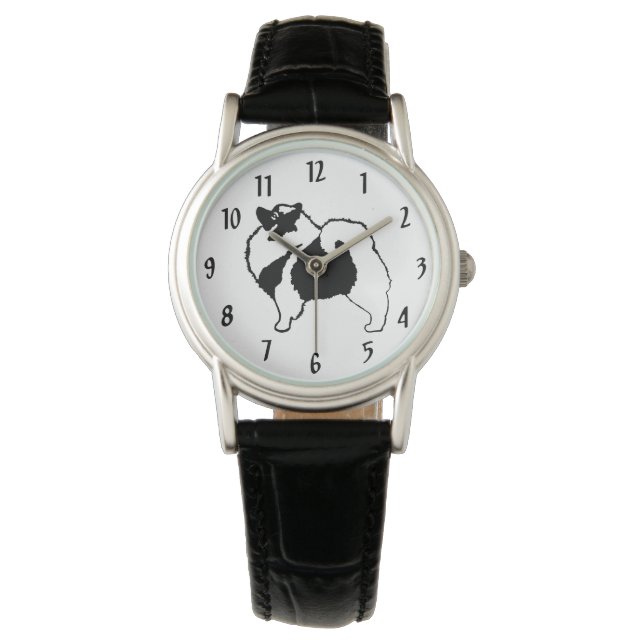 Keeshond Graphics - Cute Original Hund Art Armbandsur (Framsida)