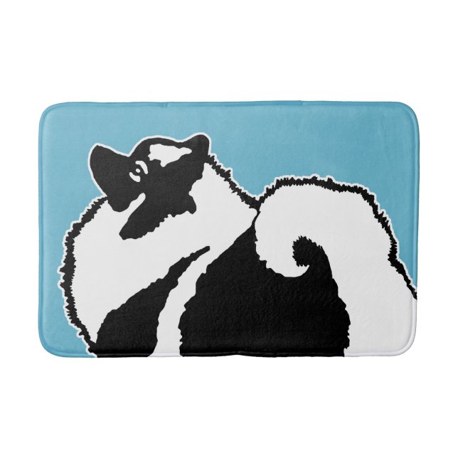 Keeshond Graphics - Cute Original Hund Art Badrumsmatta (Framsidan)
