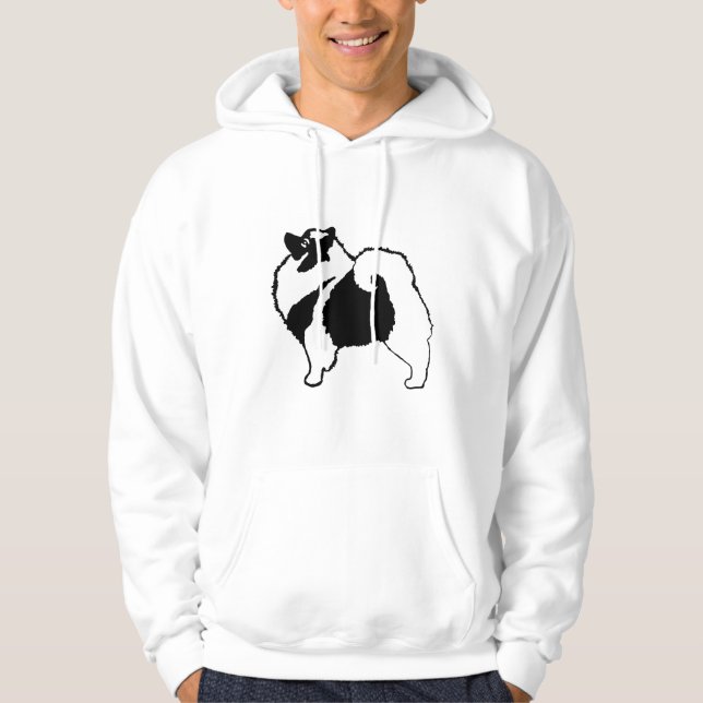 Keeshond Graphics - Cute Original Hund Art Hoodie (Framsida)