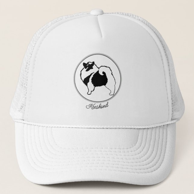 Keeshond Graphics - Cute Original Hund Art Keps (Framsida)
