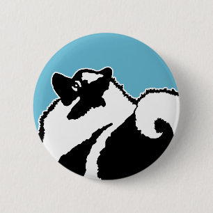 Keeshond Graphics - Cute Original Hund Art Knapp