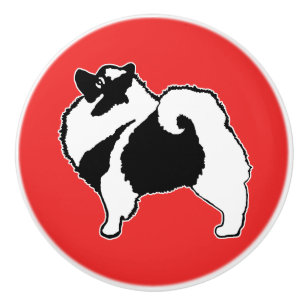 Keeshond Graphics - Cute Original Hund Art Knopp