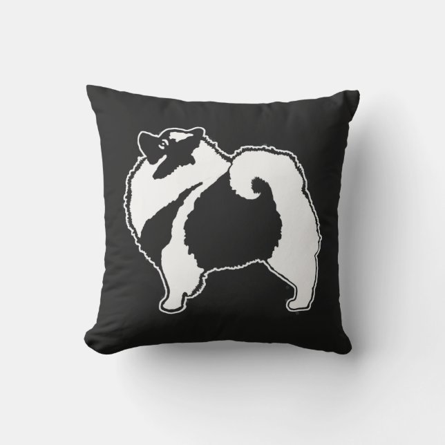 Keeshond Graphics - Cute Original Hund Art Kudde (Framsida)