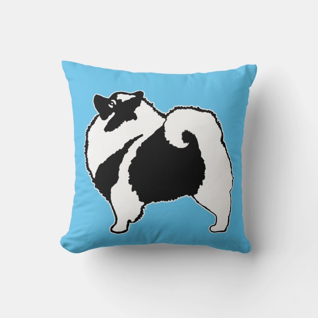 Keeshond Graphics - Cute Original Hund Art Kudde (Framsida)