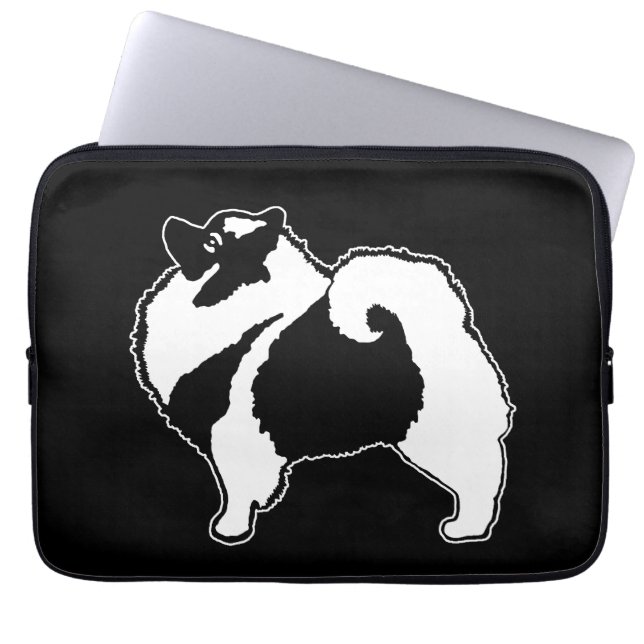 Keeshond Graphics - Cute Original Hund Art Laptop Fodral (Framsidan)