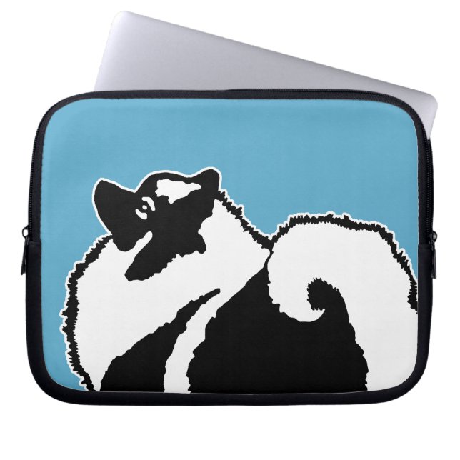 Keeshond Graphics - Cute Original Hund Art Laptop Fodral (Framsidan)