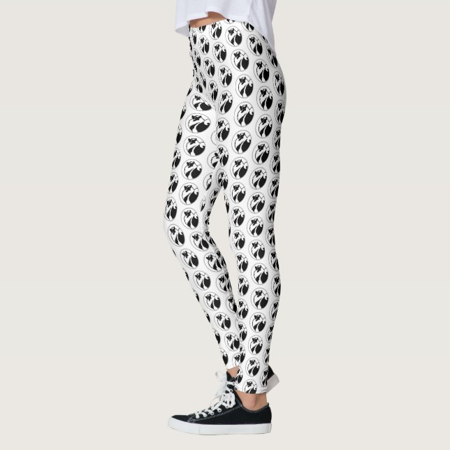 Keeshond Graphics - Cute Original Hund Art Leggings (Vänster)