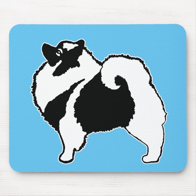 Keeshond Graphics - Cute Original Hund Art Musmatta (Framsidan)