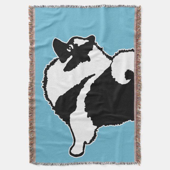 Keeshond Graphics - Cute Original Hund Art Mysfilt (Framsidan Vertikal)