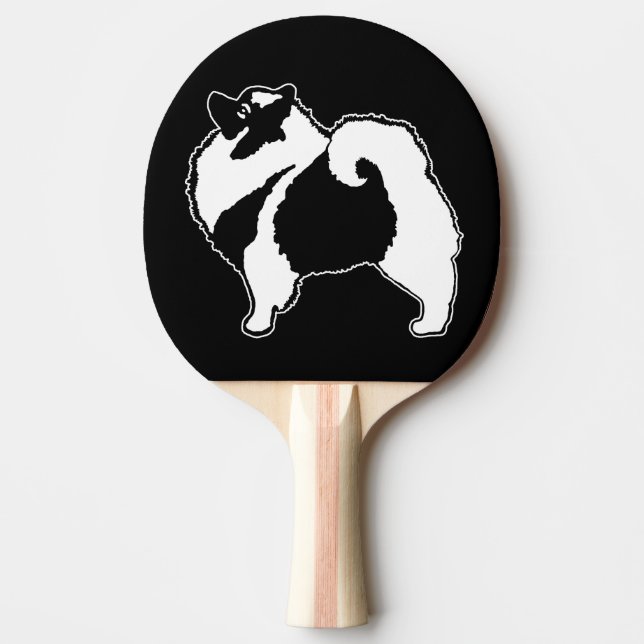 Keeshond Graphics - Cute Original Hund Art Pingisracket (Framsidan)