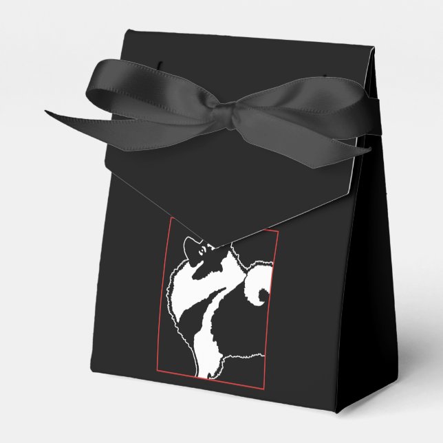 Keeshond Graphics - Cute Original Hund Art Presentaskar (Framsidan Sidan)
