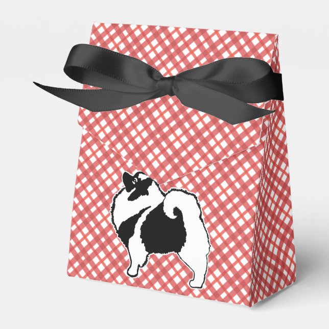 Keeshond Graphics - Cute Original Hund Art Presentaskar (Framsidan Sidan)