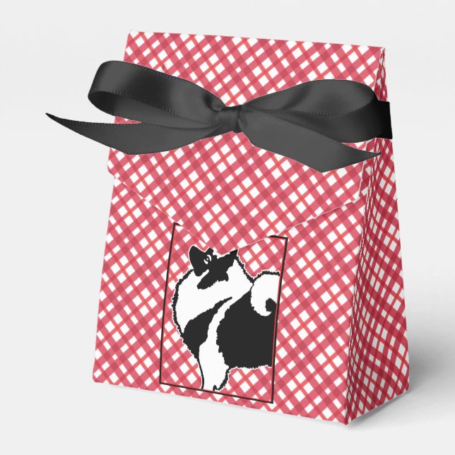 Keeshond Graphics - Cute Original Hund Art Presentaskar (Framsidan Sidan)