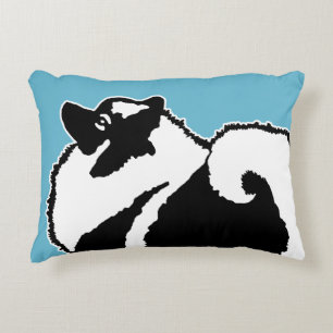 Keeshond Graphics - Cute Original Hund Art Prydnadskudde