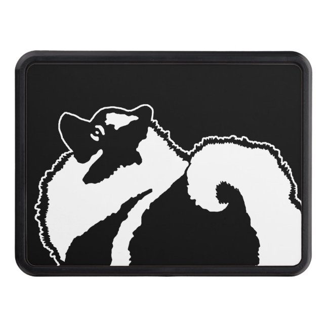 Keeshond Graphics - Cute Original Hund Art Skydd För Dragkrok (Framsidan)