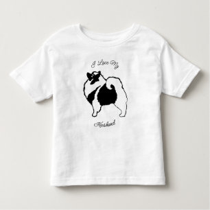 Keeshond Graphics - Cute Original Hund Art Småbarn T Shirt