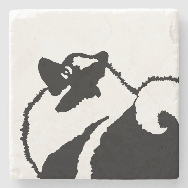 Keeshond Graphics - Cute Original Hund Art Stenunderlägg (Framsidan)