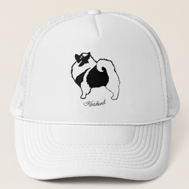 Keeshond Graphics - Cute Original Hund Art Trucker Keps (Framsida)