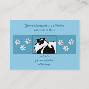 Keeshond Graphics - Cute Original Hund Art Visitkort