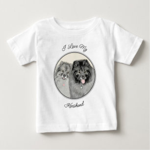 Keeshond Graphics Keeshond Mamma och Son T Shirt
