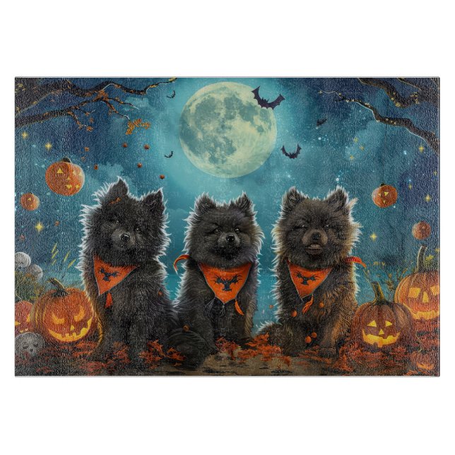 Keeshond Halloween Spooky (Framsidan)