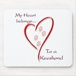 Keeshond Heart-Tillhör Musmatta