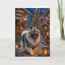Keeshond-helgdag helgkort