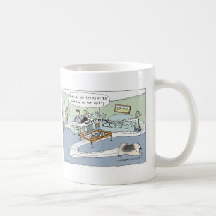 Keeshond-Hund Tecknad Cute Keesie Älskare Kaffemugg