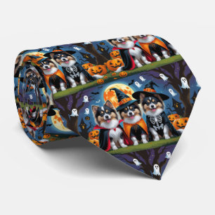 Keeshond Hundar Pumpkin Halloween Funny Slips