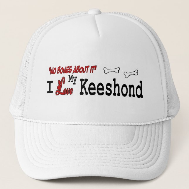 Keeshond (I Kärlek) Hat Truckerkeps (Framsida)