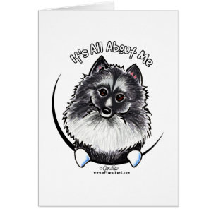 Keeshond IAAM Hälsningskort