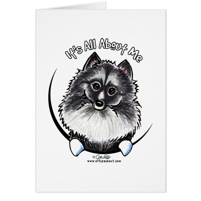 Keeshond IAAM Hälsningskort (Framsidan)