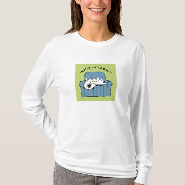 Keeshond "Icke-sportande ras" T-shirt (Framsida)