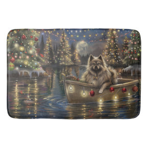 Keeshond jul Festive Voyage Badrumsmatta