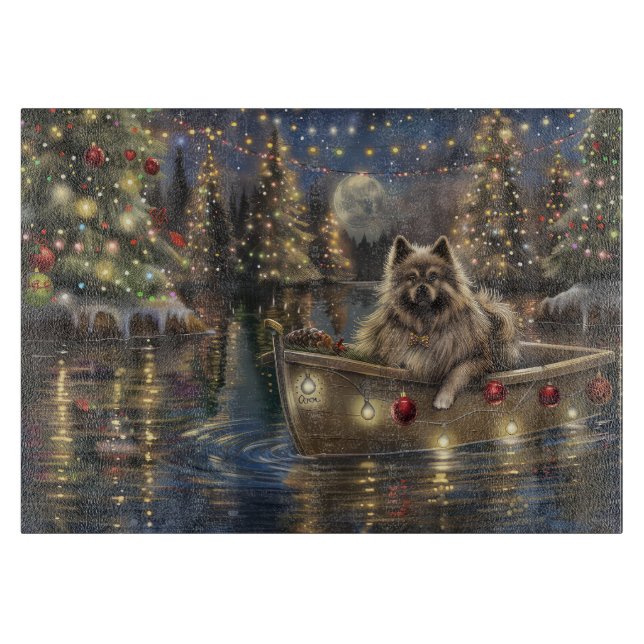 Keeshond Jul Festlig resa (Framsidan)