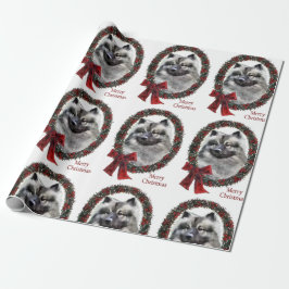 Keeshond-jul Presentpapper