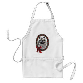 Keeshond-julgåvor Förkläde