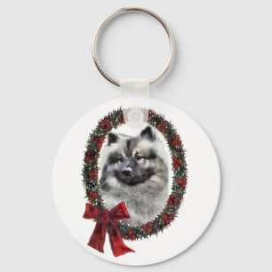 Keeshond-julgåvor Nyckelring