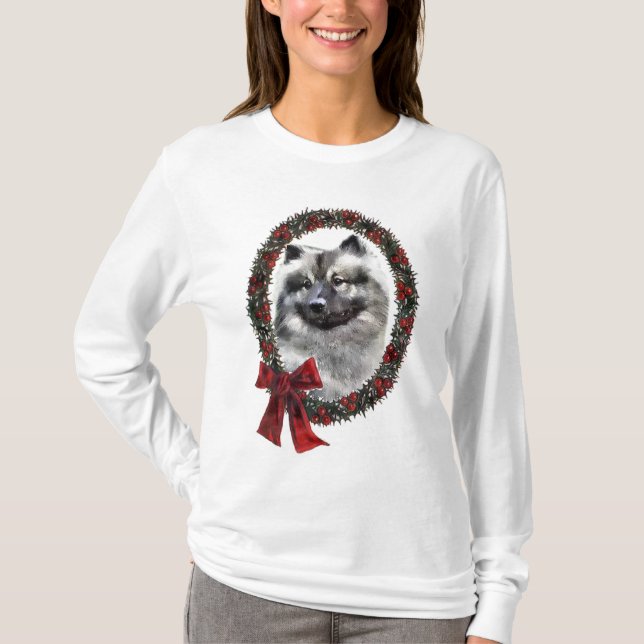 Keeshond-julgåvor Tee (Framsida)