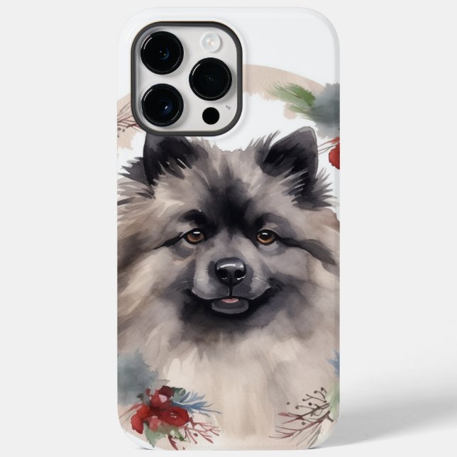 Keeshond Julkrans Festlig Valp (Baksida)