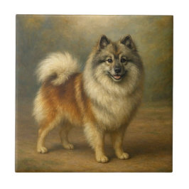 Keeshond Kakelplatta